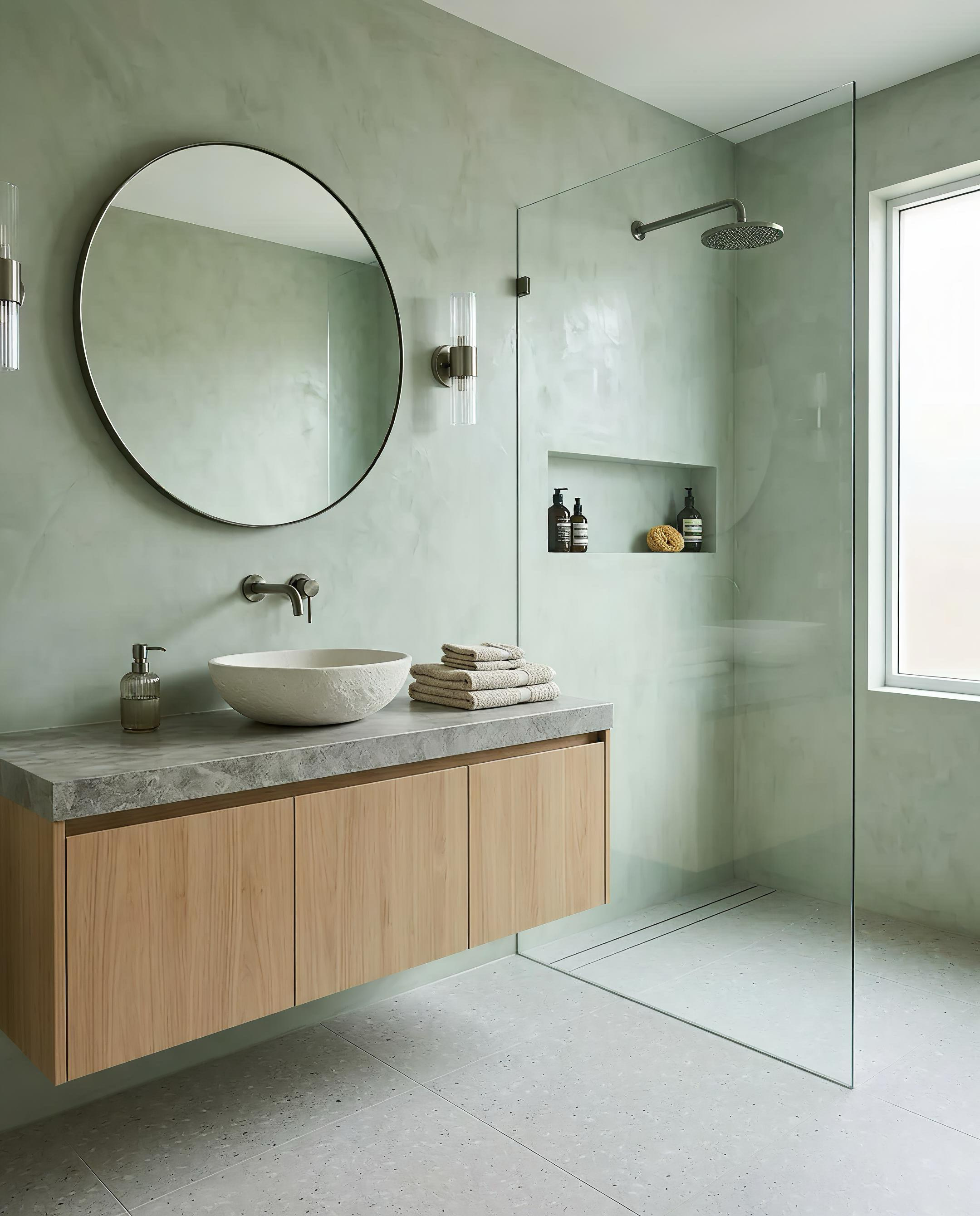 Sage Mineral Bathroom
